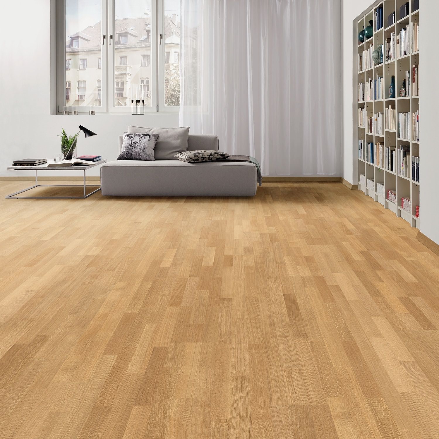 Lots Fin De Série Parquet - HARO524689 - Chene contrecolle exquisit verni permadur 5g - serie 4000 - certifié pefc 70% - lot de 3.17m² - - uniquement visible sur pantin