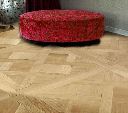 Dalles parquet versailles - Chêne dalles versailles chaumont verni rustique 800x800x15mm4mm de couche d'usure certifié fsc 100%